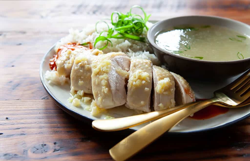 Hainanese Chicken Rice Recipe - a family recipe | Steamy Kitchen