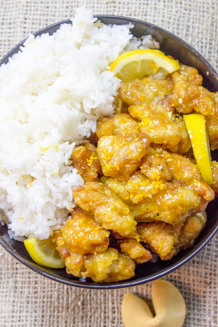Chinese-style Chicken in a Sweet Lemon Sauce