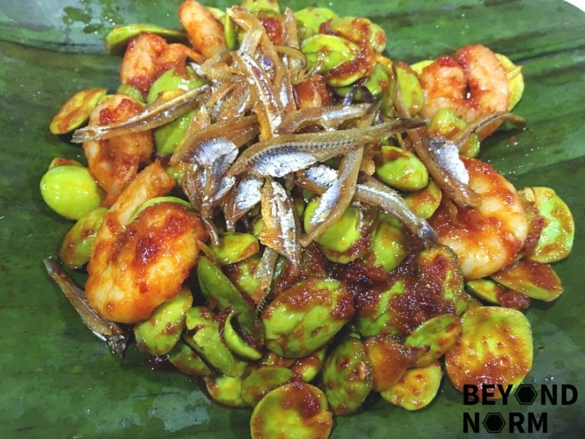 Recipe: Sambal Petai (Stink Beans) Prawns Topped With Crispy Ikan Billis