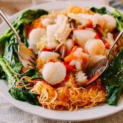 Pan Fried Noodle Seafood Delight.
